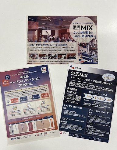 レポート写真:ブースで配布したチラシ