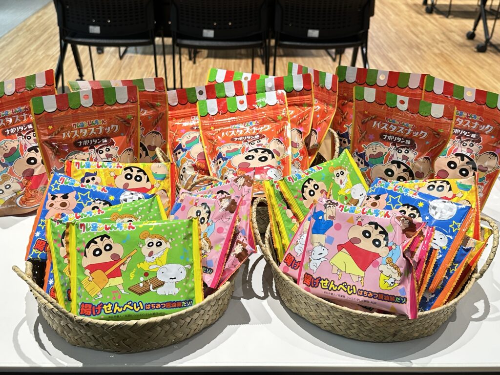 イベント写真:ご提供いただいた三州製菓株式会社 自社製品