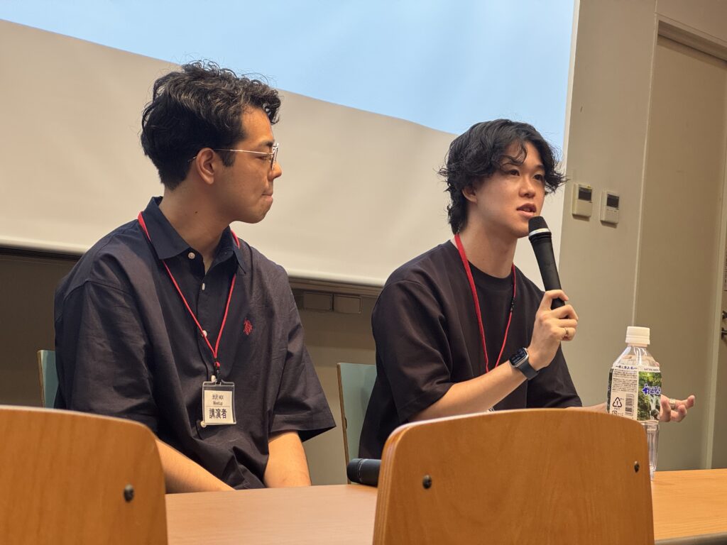 イベント写真:埼玉県発 学生起業家のこれから 学生登壇者による発言の様子